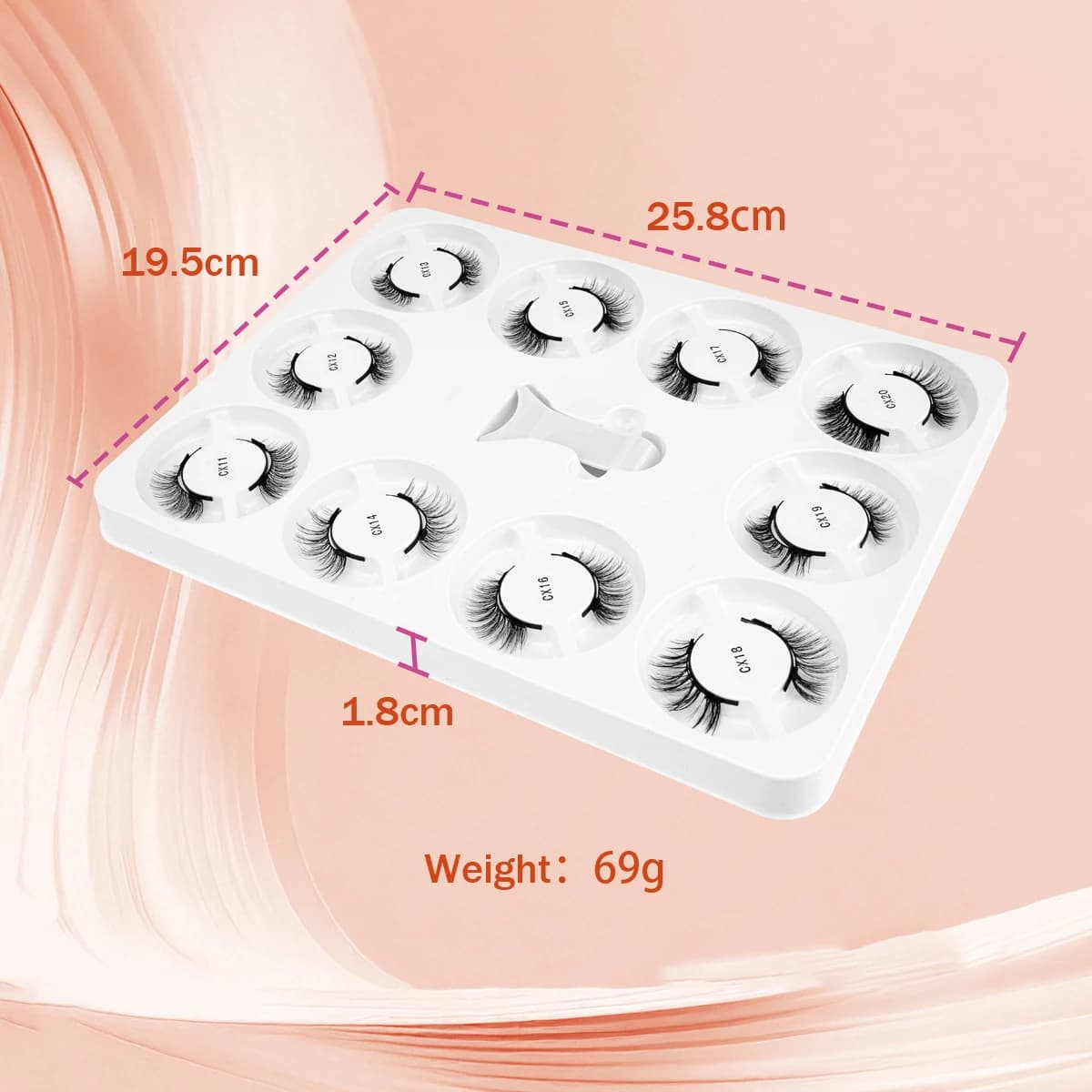 Magnetyczne Rzęsy 3D Faux Mink z Aplikatorem – Zestaw 5/10 Par