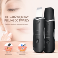 ultradźwiękowa szpatułka kosmetyczna do peelingu kawitacyjnego, oczyszczania porów i usuwania zaskórników
