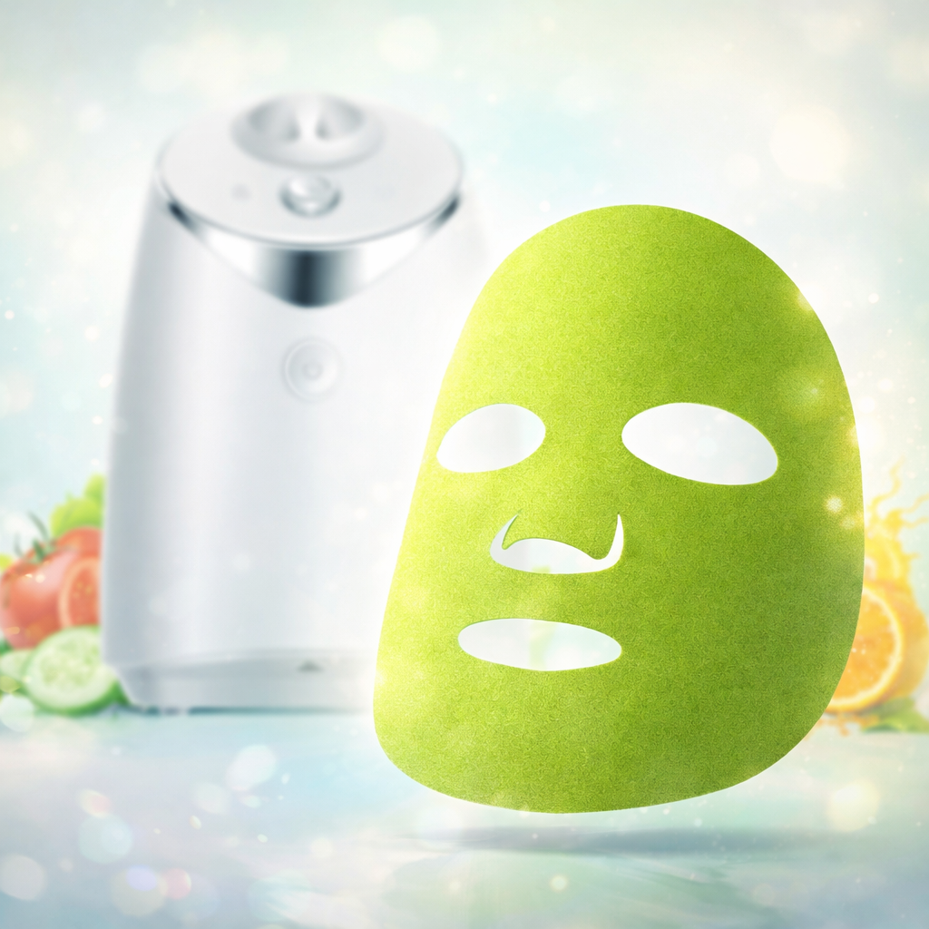 Maszyna do maseczek w użyciu, świeże składniki